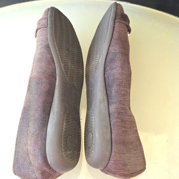 Trotters Sizzle Ballet Flats Brown Lady 9-SS  Flats / Gold Accents Toe Box Nwob - Picture 12 of 16